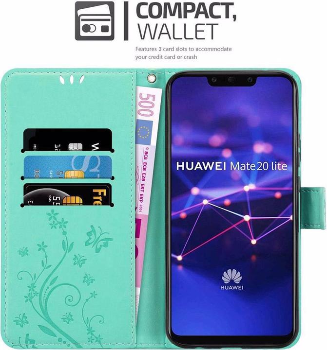 Productafbeelding Cadorabo Bloemen Boekomslag (Huawei Mate 20 Lite)