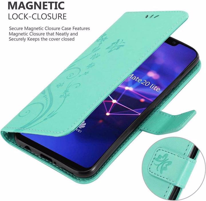 Productafbeelding Cadorabo Bloemen Boekomslag (Huawei Mate 20 Lite)