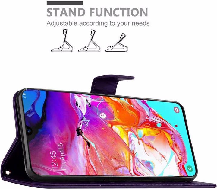 Productafbeelding Cadorabo Bloemen Boekomslag (Samsung Galaxy A70)