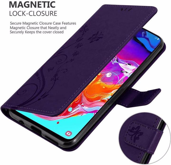 Productafbeelding Cadorabo Bloemen Boekomslag (Samsung Galaxy A70)