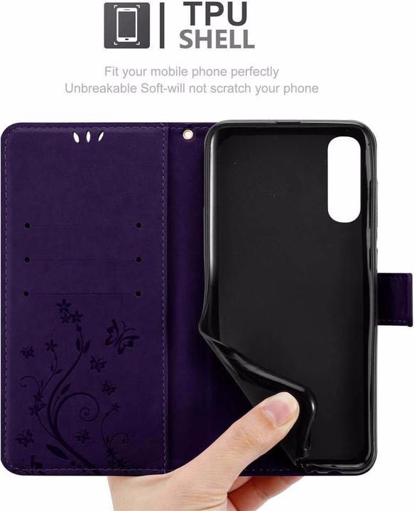 Productafbeelding Cadorabo Bloemen Boekomslag (Samsung Galaxy A70)