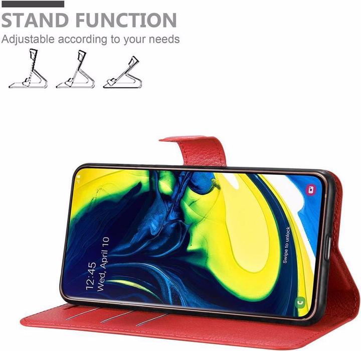 Actual product image Cadorabo Book with stand function cover (Samsung Galaxy A80)
