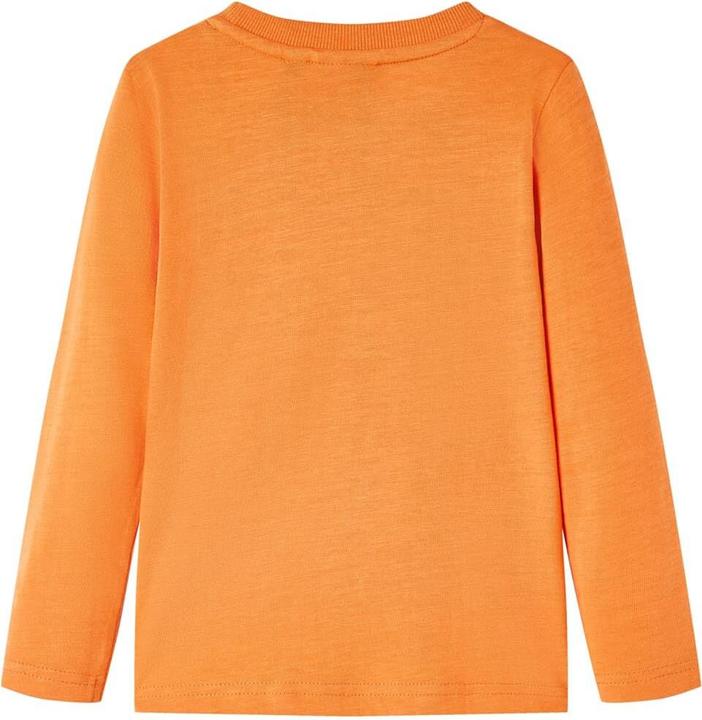Actual product image VidaXL Children's long-sleeved shirt dark orange 128,Material: 100 (128)