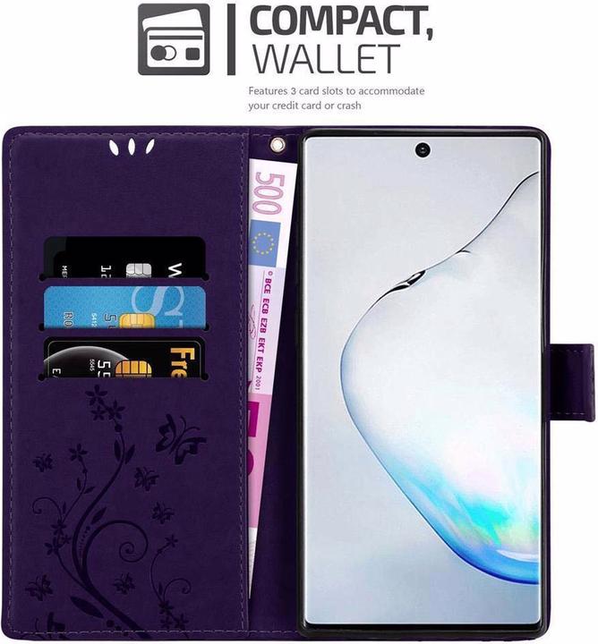 Productafbeelding Cadorabo Bloemen Boekomslag (Samsung Galaxy Note 10 Plus)