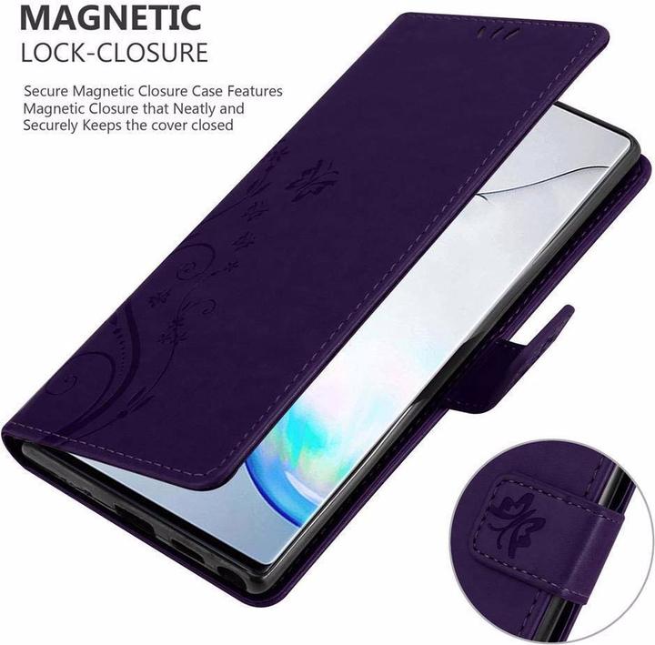 Productafbeelding Cadorabo Bloemen Boekomslag (Samsung Galaxy Note 10 Plus)