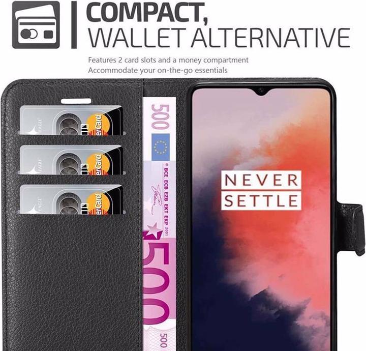Actual product image Cadorabo Book with stand function cover (OnePlus 7T)