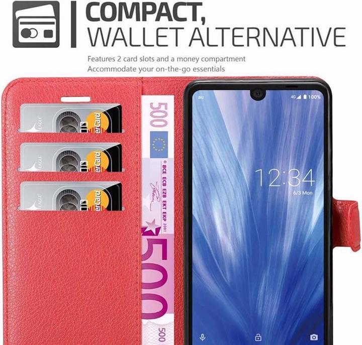 Actual product image Cadorabo Book with stand function cover (Sharp Aquos R3)