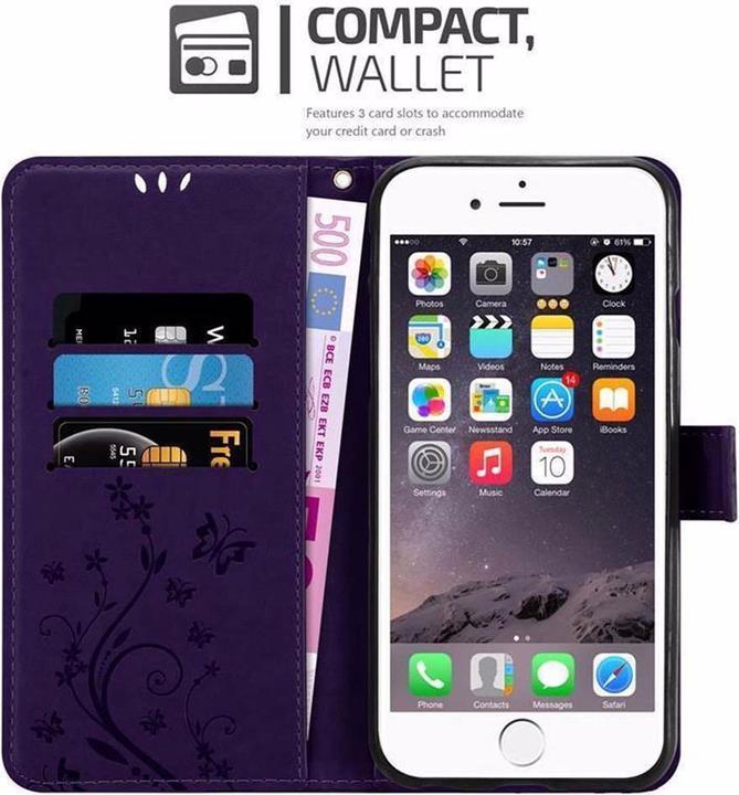 Productafbeelding Cadorabo Bloemen Boekomslag (Apple iPhone 6)