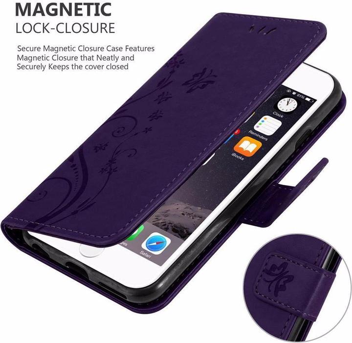 Productafbeelding Cadorabo Bloemen Boekomslag (Apple iPhone 6)