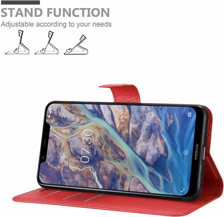 Actual product image Cadorabo Book with stand function cover (Nokia 7.1 Plus)