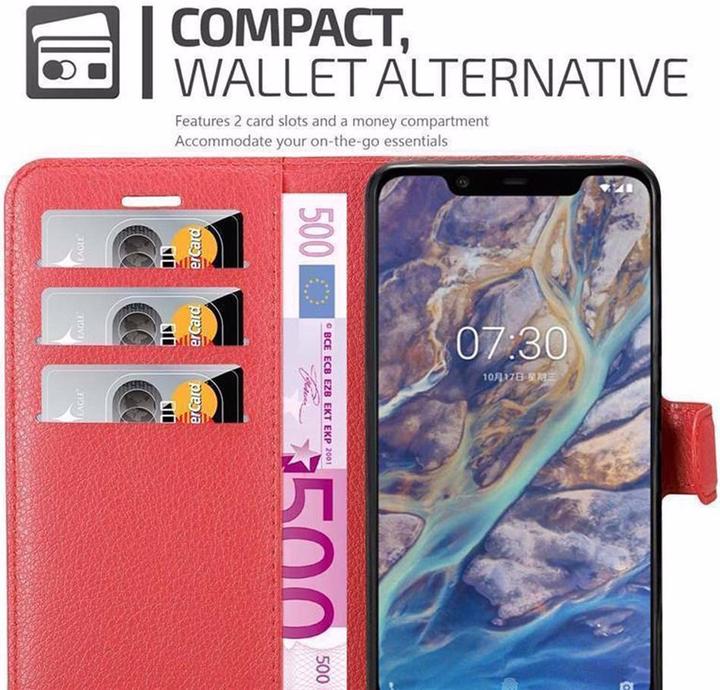 Actual product image Cadorabo Book with stand function cover (Nokia 7.1 Plus)