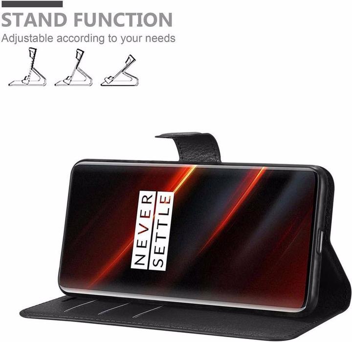 Actual product image Cadorabo Book with stand function cover (OnePlus 7T Pro)