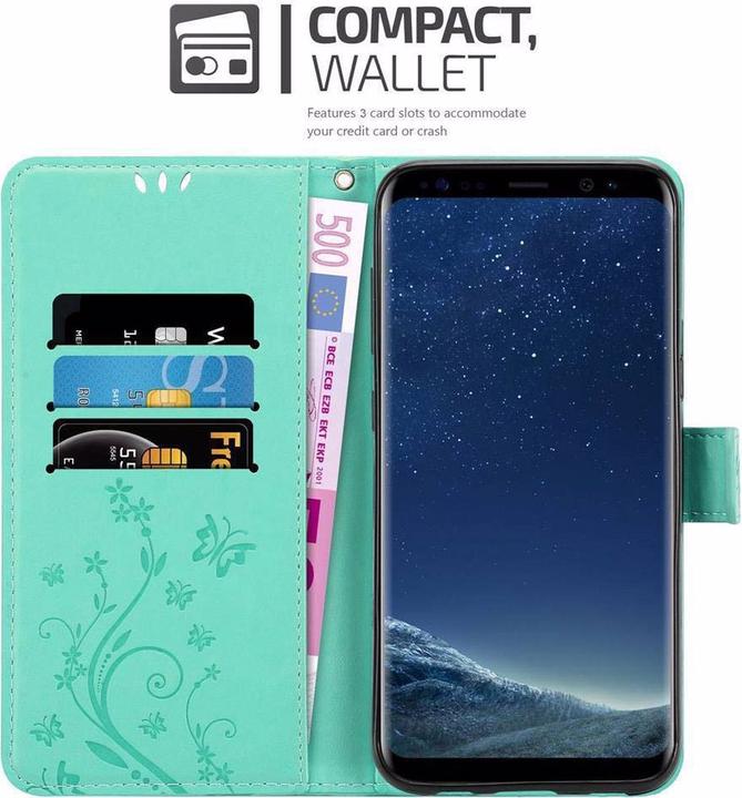 Image du produit Cadorabo Couverture du livre de fleurs (Samsung Galaxy S8+)