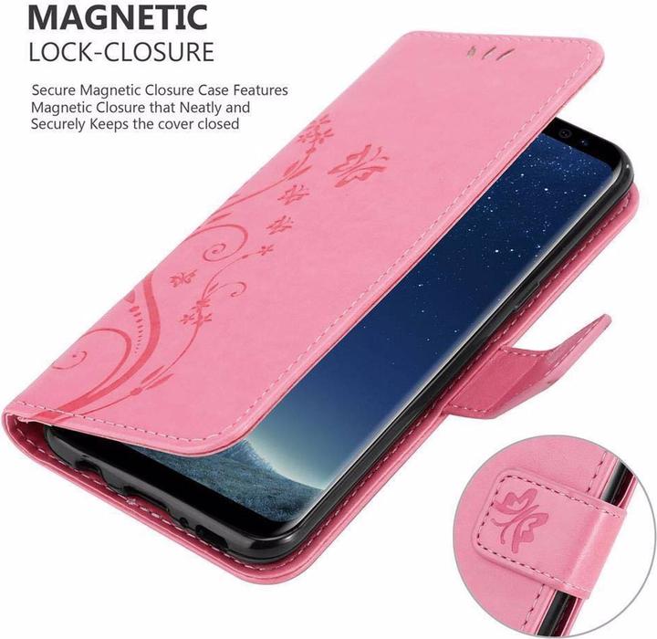 Produktbild Cadorabo Flower Book Cover (Samsung Galaxy S8+)