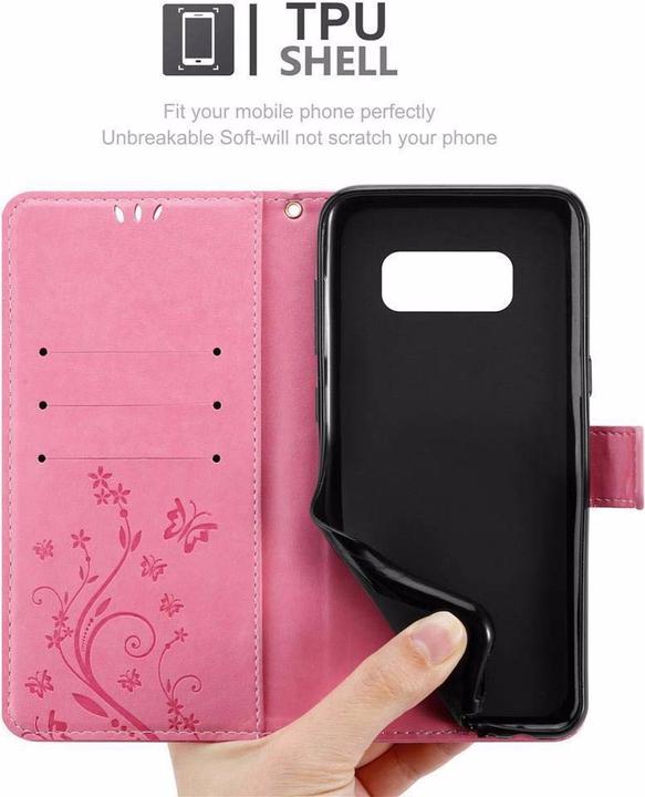 Produktbild Cadorabo Flower Book Cover (Samsung Galaxy S8+)