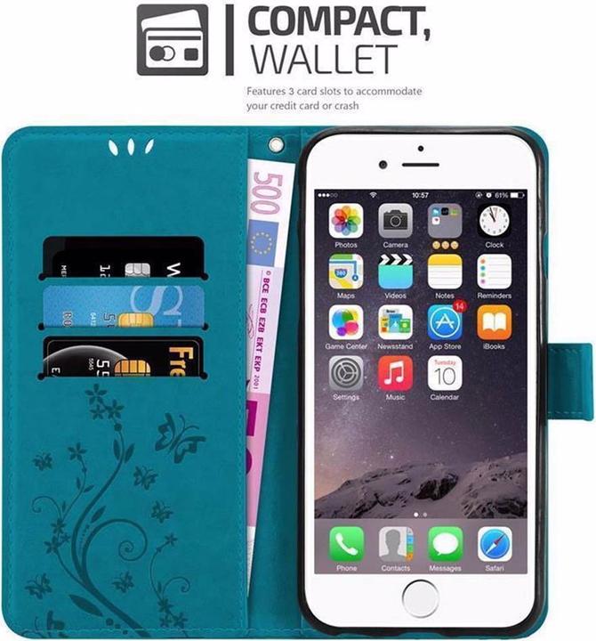 Productafbeelding Cadorabo Bloemen Boekomslag (Apple iPhone 6)
