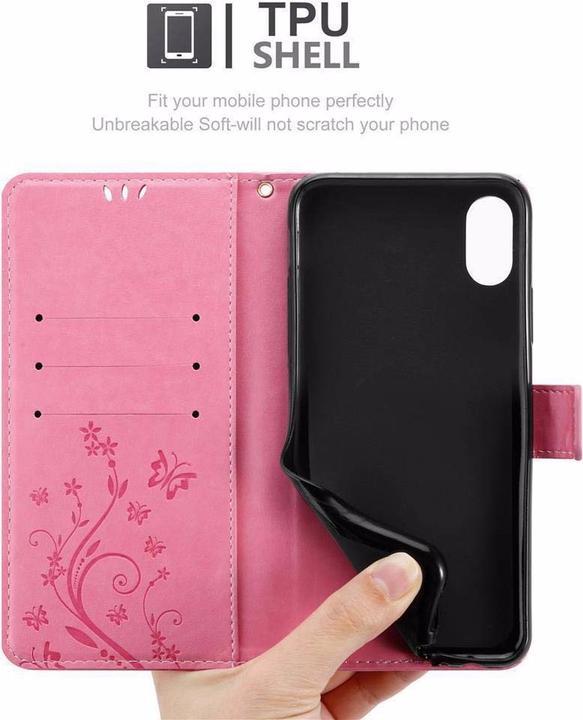 Productafbeelding Cadorabo Bloemen Boekomslag (Apple iPhone XR)