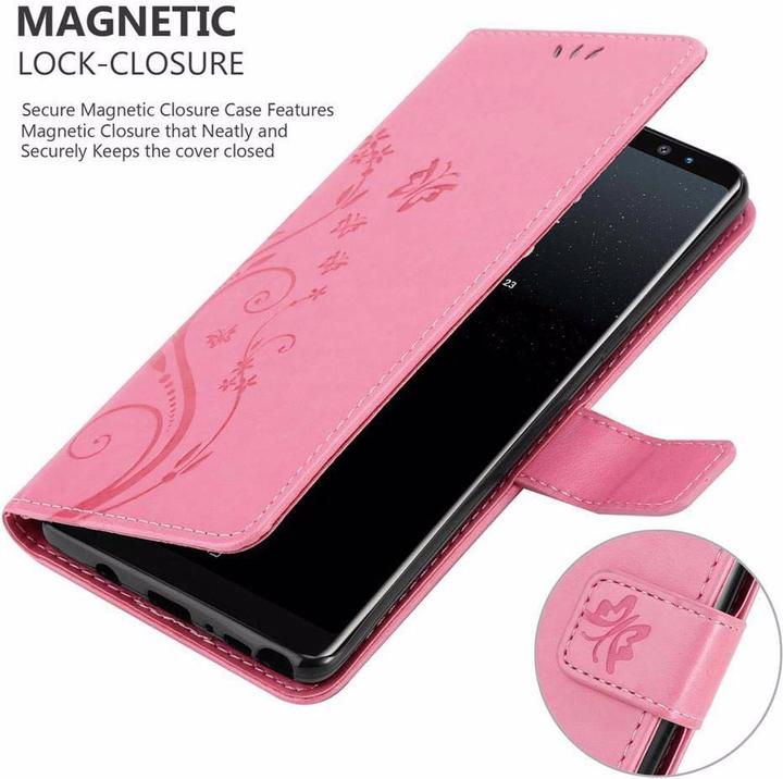 Productafbeelding Cadorabo Bloemen Boekomslag (Samsung Galaxy Note 8)