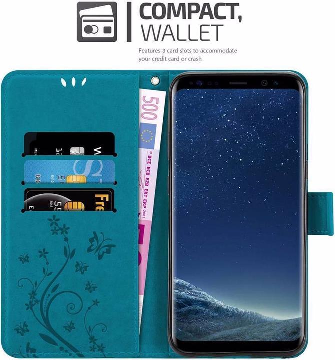 Actual product image Cadorabo Flower Book Cover (Samsung Galaxy S8+)