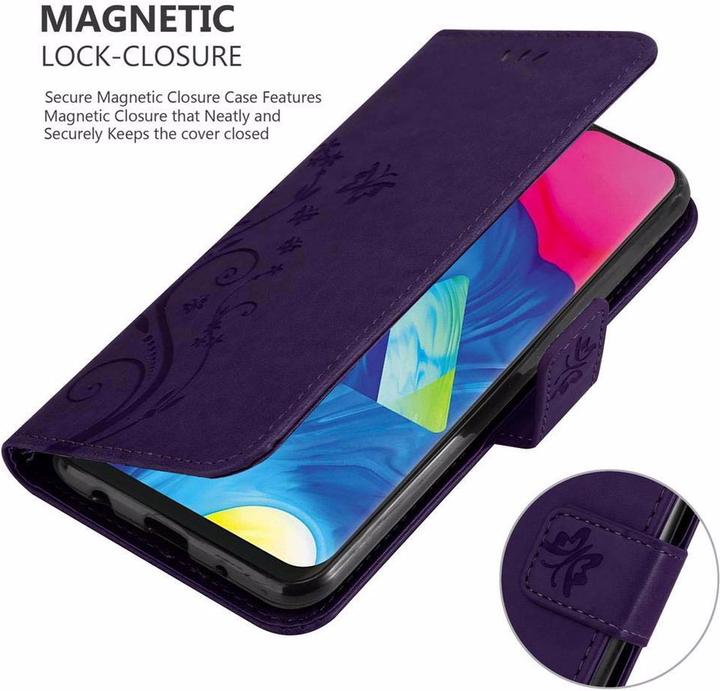 Actual product image Cadorabo Flower Book Cover (Samsung Galaxy A10, HTC One M10)
