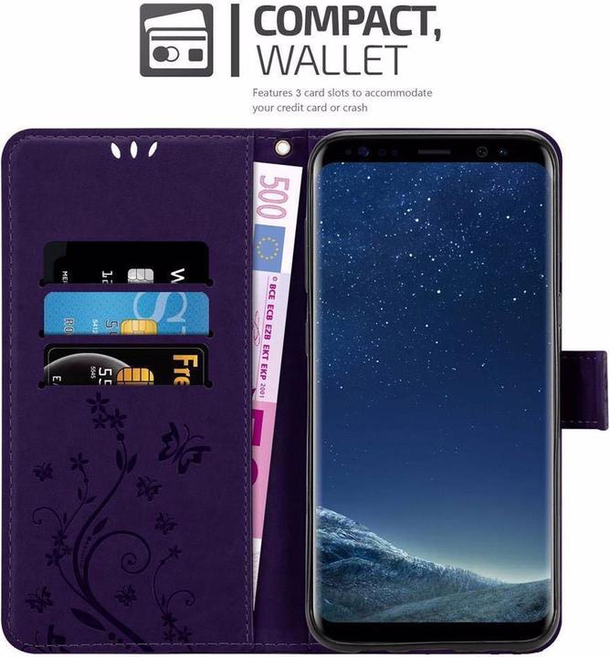Productafbeelding Cadorabo Bloemen Boekomslag (Samsung Galaxy S8+)