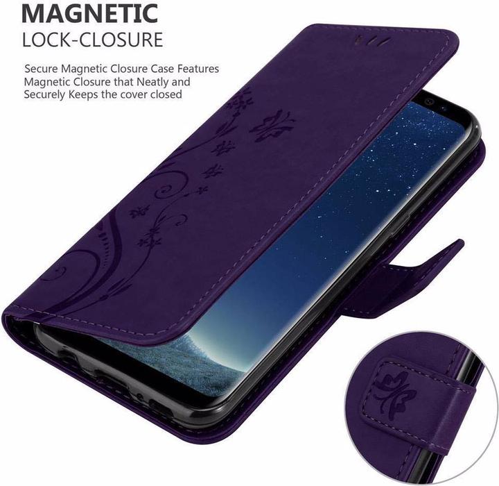 Productafbeelding Cadorabo Bloemen Boekomslag (Samsung Galaxy S8+)