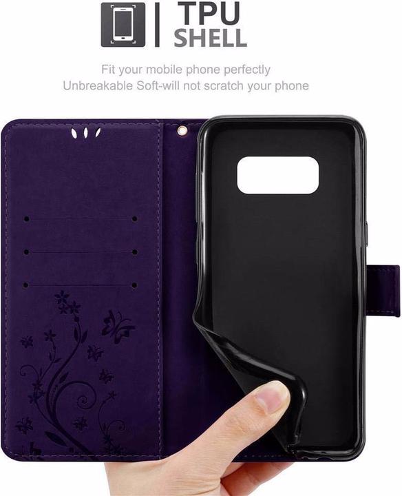 Productafbeelding Cadorabo Bloemen Boekomslag (Samsung Galaxy S8+)