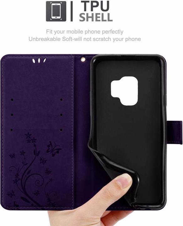 Productafbeelding Cadorabo Bloemen Boekomslag (Samsung Galaxy S9)