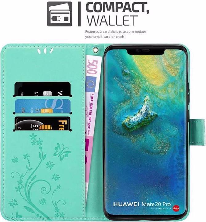 Productafbeelding Cadorabo Bloemen Boekomslag (Huawei Mate 20 Pro)