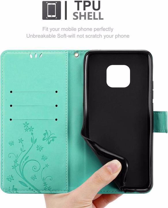 Productafbeelding Cadorabo Bloemen Boekomslag (Huawei Mate 20 Pro)