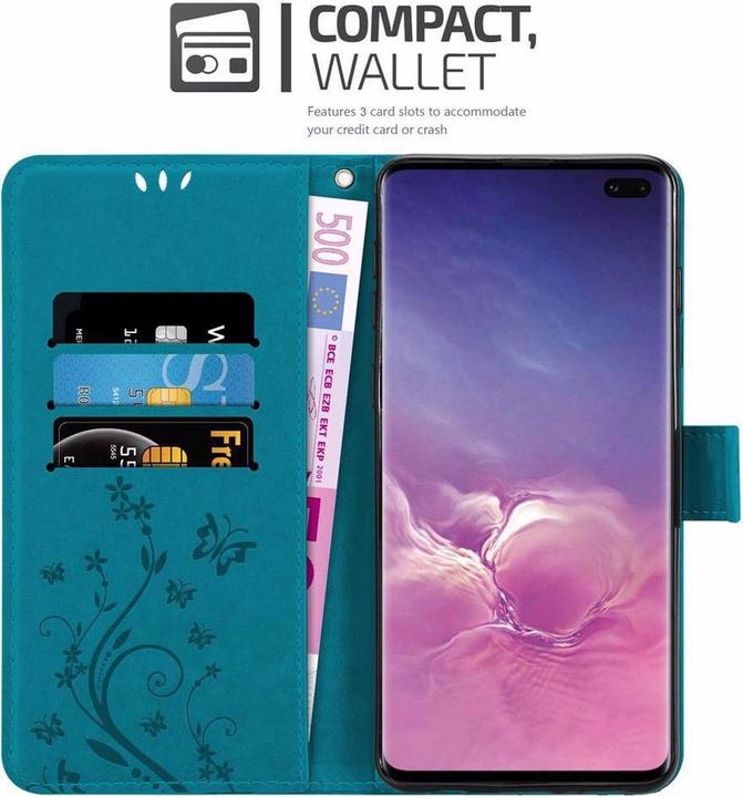 Image du produit Cadorabo Couverture du livre de fleurs (Samsung Galaxy S10+)