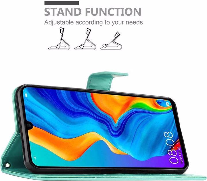 Productafbeelding Cadorabo Bloemen Boekomslag (Huawei P30 Lite)