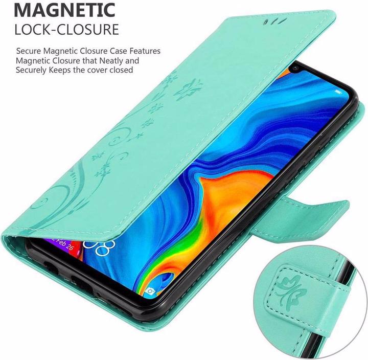 Productafbeelding Cadorabo Bloemen Boekomslag (Huawei P30 Lite)