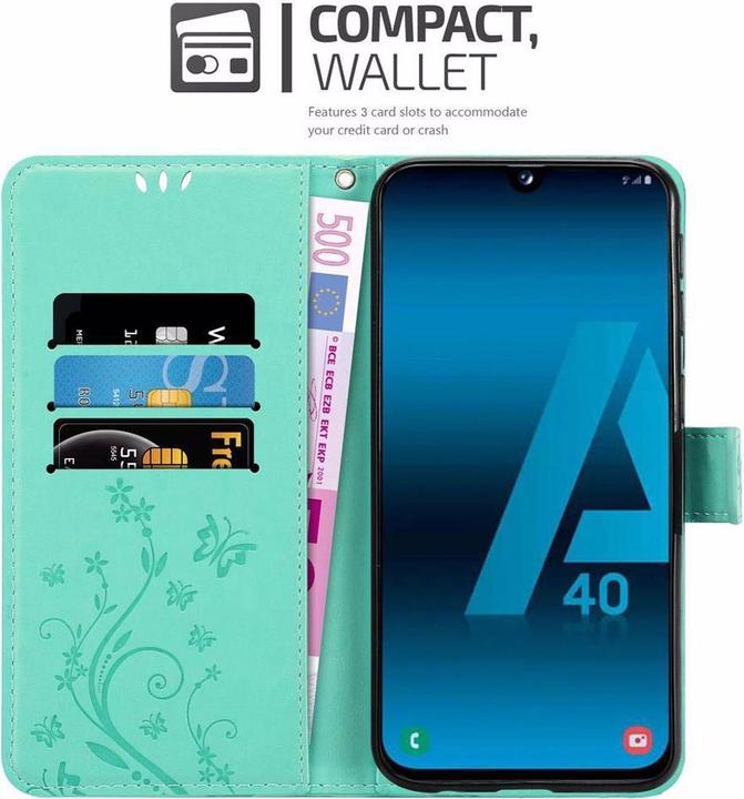 Productafbeelding Cadorabo Bloemen Boekomslag (Samsung Galaxy A40)
