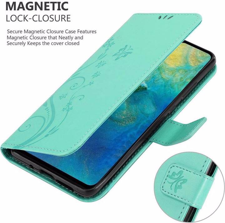 Productafbeelding Cadorabo Bloemen Boekomslag (Huawei Mate 20)