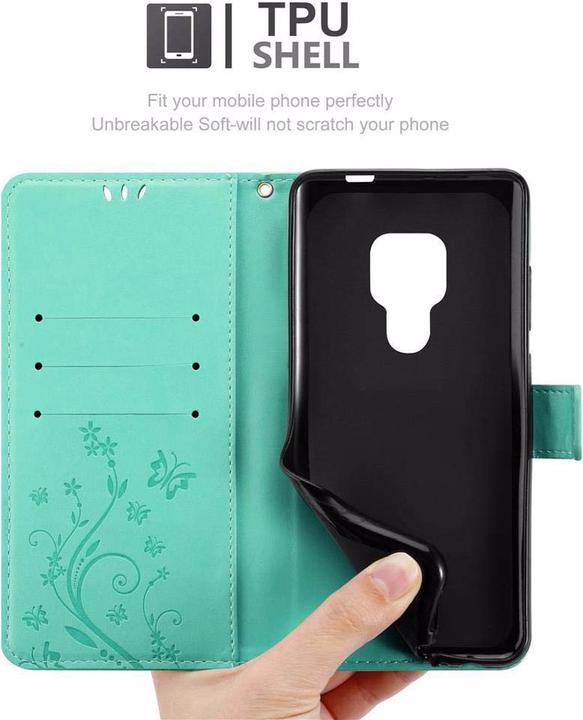 Productafbeelding Cadorabo Bloemen Boekomslag (Huawei Mate 20)