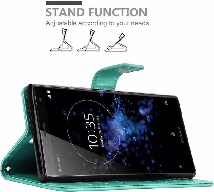 Produktbild Cadorabo Flower Book Cover (Sony Xperia XZ2)