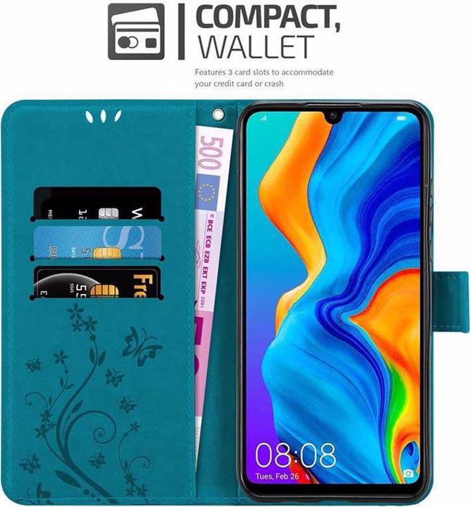 Productafbeelding Cadorabo Bloemen Boekomslag (Huawei P30 Lite)