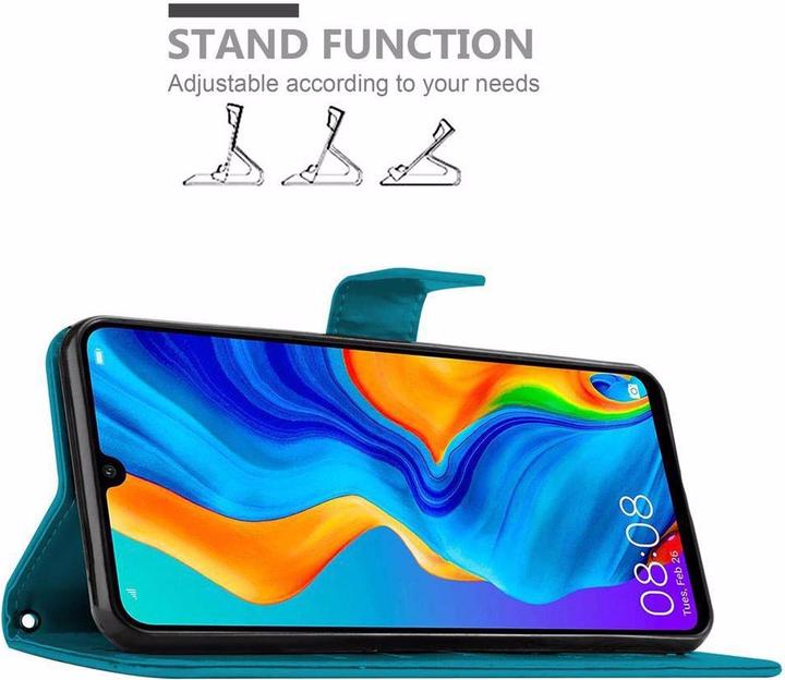 Productafbeelding Cadorabo Bloemen Boekomslag (Huawei P30 Lite)
