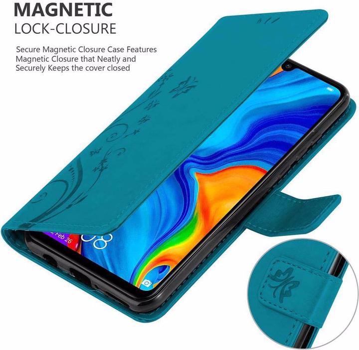 Productafbeelding Cadorabo Bloemen Boekomslag (Huawei P30 Lite)
