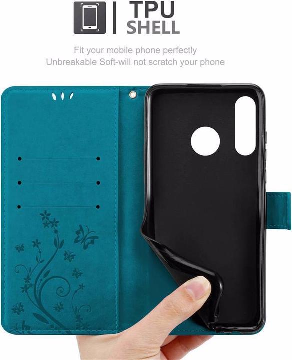 Productafbeelding Cadorabo Bloemen Boekomslag (Huawei P30 Lite)