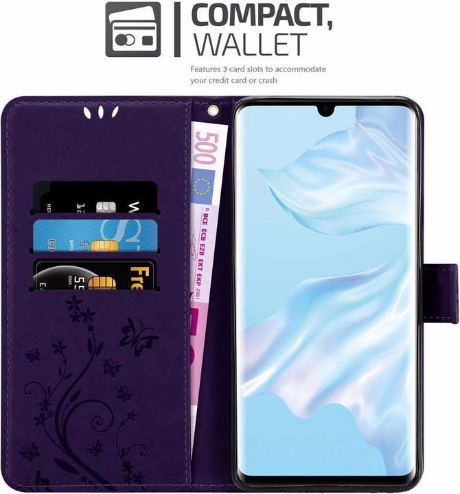 Productafbeelding Cadorabo Bloemen Boekomslag (Huawei P30 Pro)