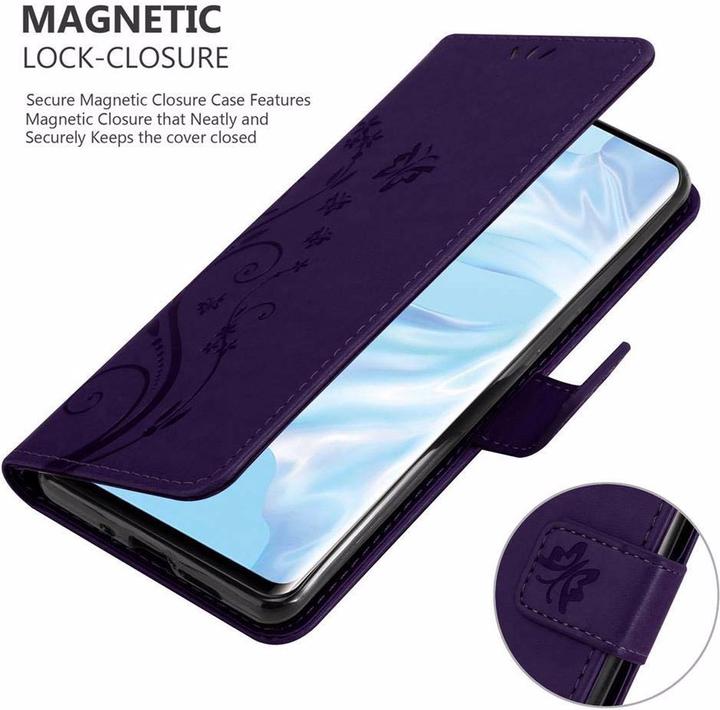 Productafbeelding Cadorabo Bloemen Boekomslag (Huawei P30 Pro)