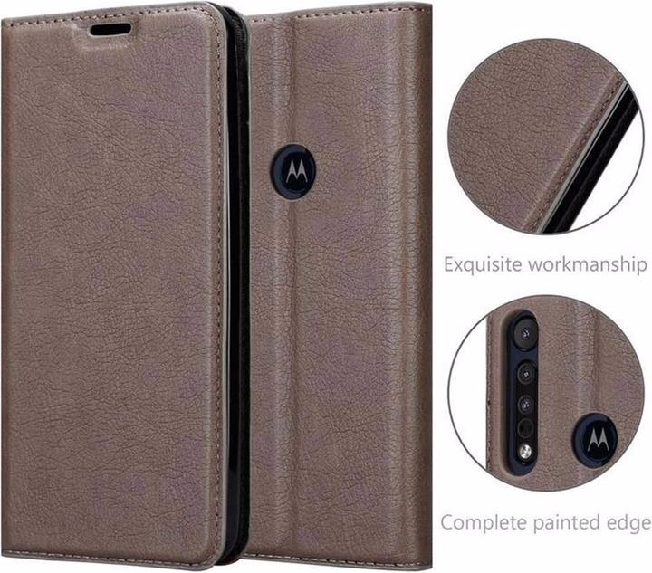 Actual product image Cadorabo Book Invisible Magnet Cover (Motorola Moto G8 Plus)