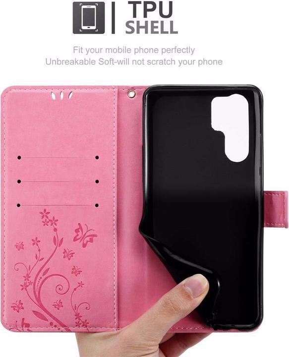 Productafbeelding Cadorabo Bloemen Boekomslag (Huawei P30 Pro)