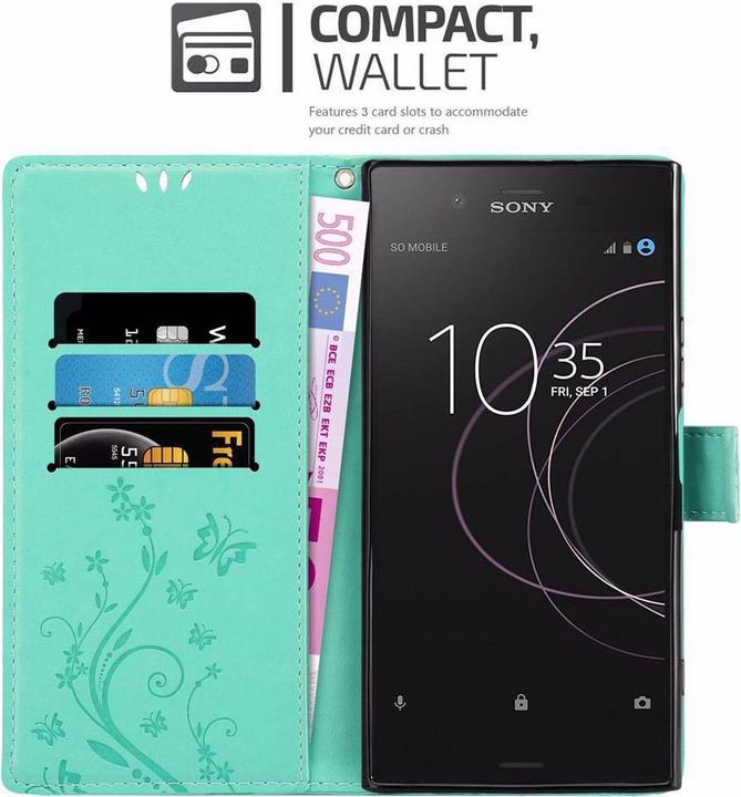 Productafbeelding Cadorabo Bloemen Boekomslag (Sony Xperia XZ1)