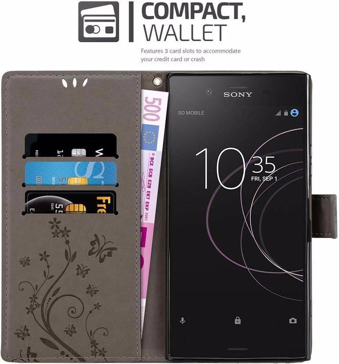 Productafbeelding Cadorabo Bloemen Boekomslag (Sony Xperia XZ1)