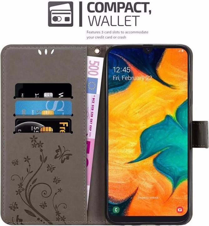 Image du produit Cadorabo Couverture du livre de fleurs (Samsung Galaxy A20, Samsung Galaxy M10s, TCL A30)