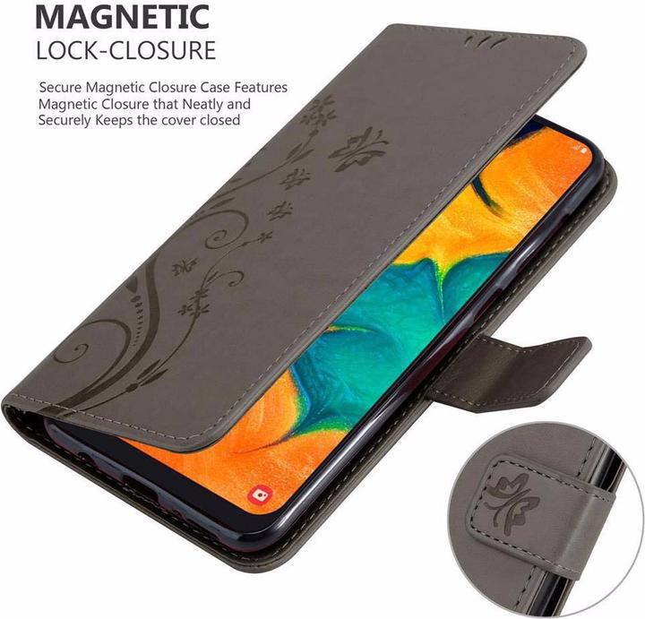 Image du produit Cadorabo Couverture du livre de fleurs (Samsung Galaxy A20, Samsung Galaxy M10s, TCL A30)