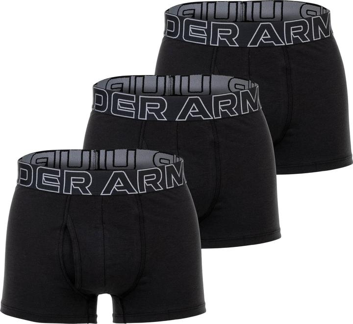 Under Armour Boxershort Sportlich Figurbetont UA PERFORMANCE COTTON - SOLID 3 IN 3PK
